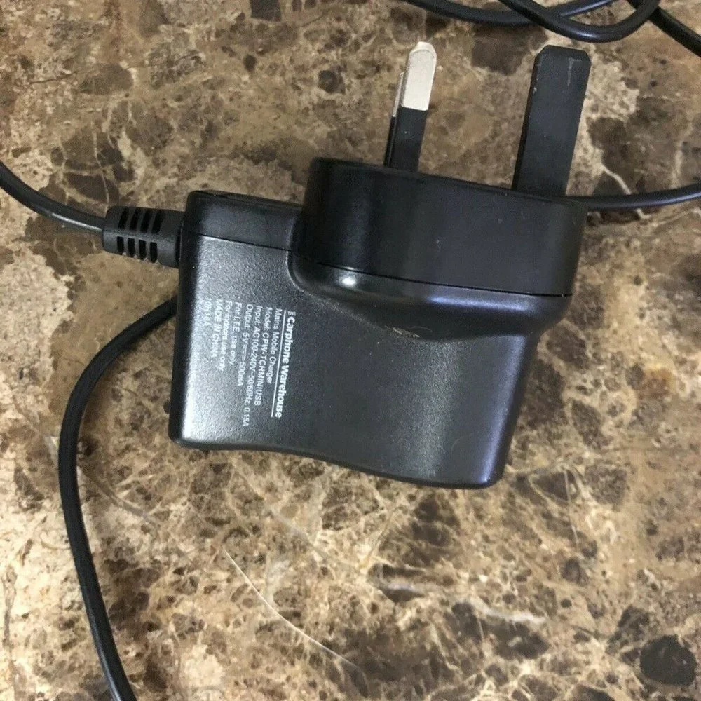 GENUINE CARPHONE WAREHOUSE CPW-TCHMINIUSB POWER ADAPTER MINI USB CHARGER UK PLUG